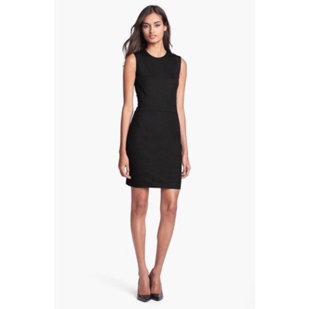 Diane Von Furstenberg Solid Black Gretchen Dress